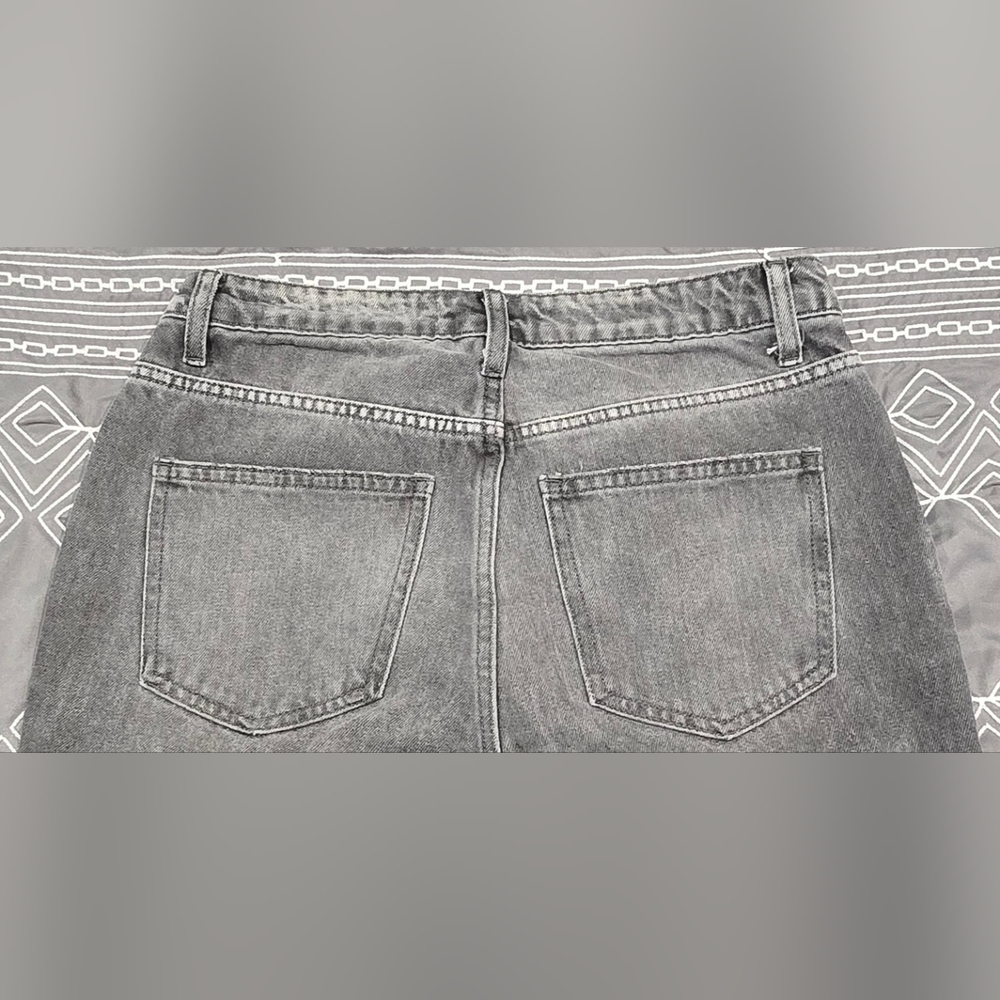 Vervet Kassie Boyfriend Crossover Jeans In Grey Size 26 - Picture 4 of 9